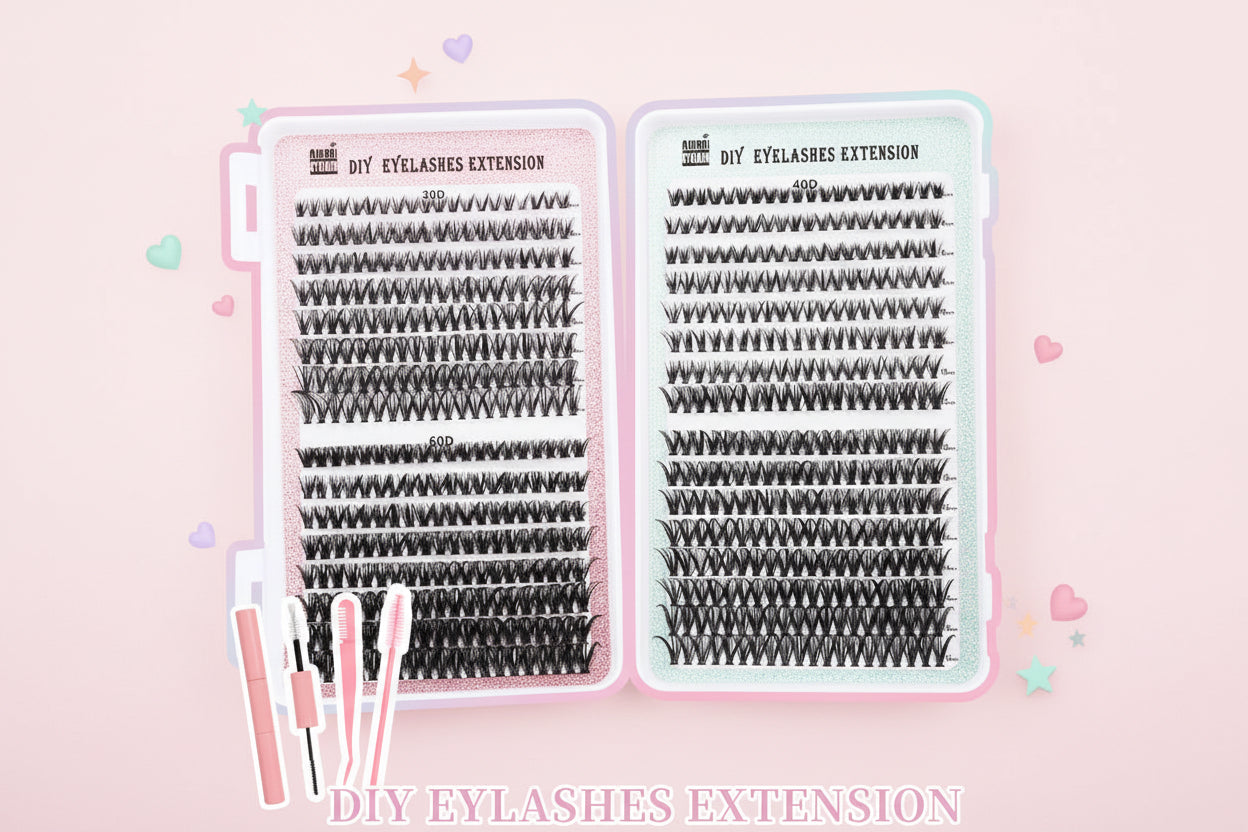 32-Row Cluster Lash Book – 640 Segmented Lashes