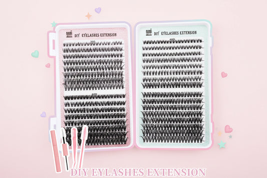 32-Row Cluster Lash Book – 640 Segmented Lashes
