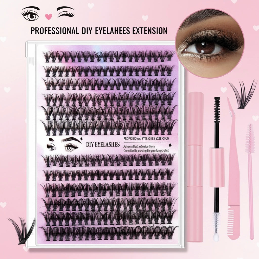 30D & 40D Volume Cluster Lashes – 240 Segments