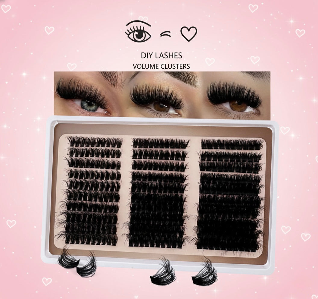60D–300D D-Curl DIY Lash Clusters