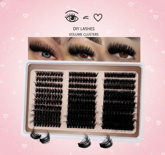 60D–300D D-Curl DIY Lash Clusters