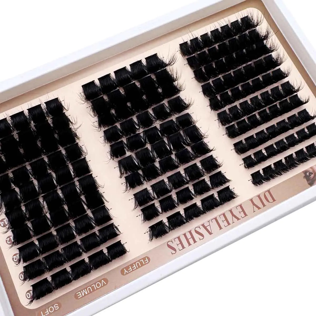 60D–300D D-Curl DIY Lash Clusters