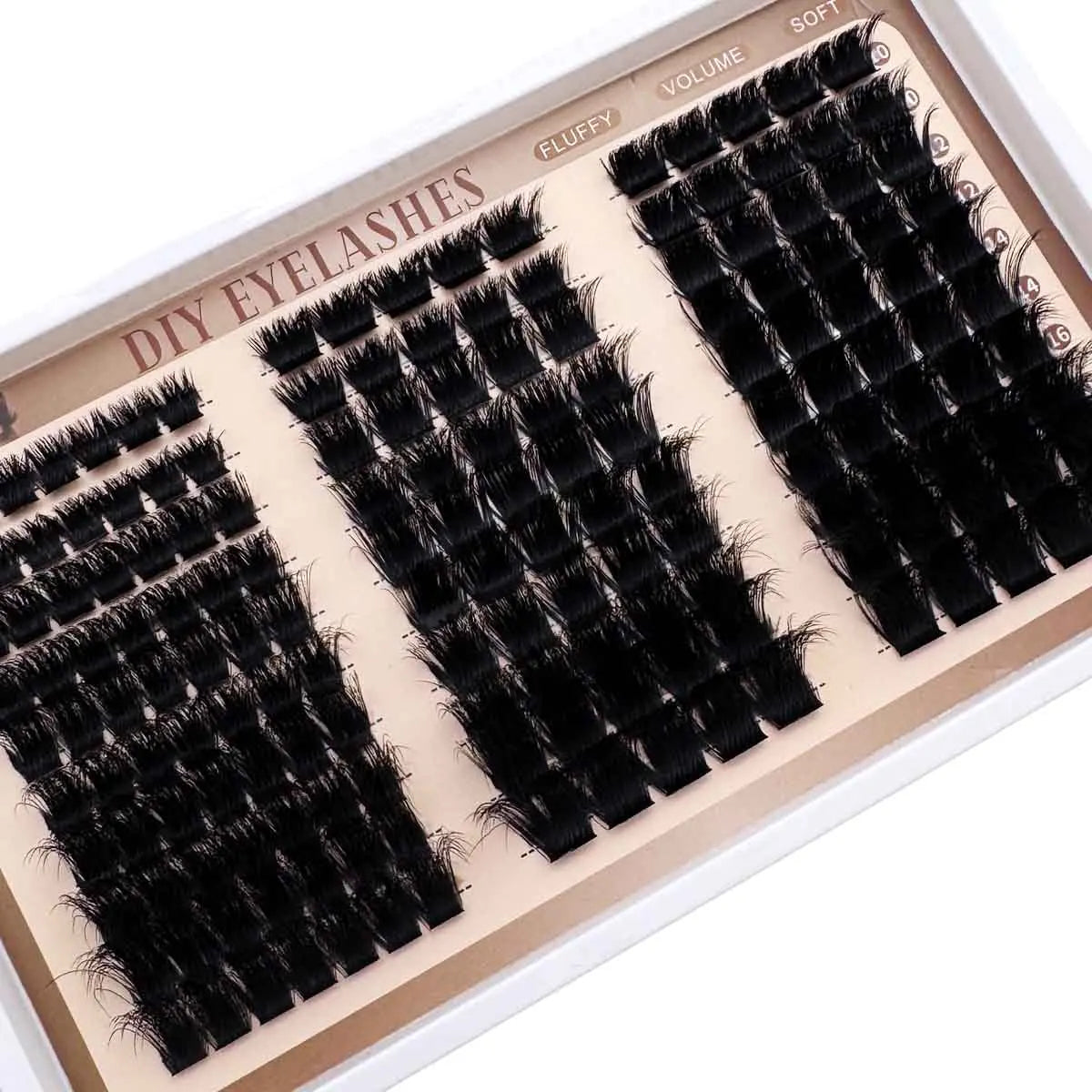 60D–300D D-Curl DIY Lash Clusters